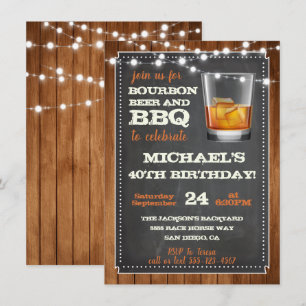 Convites para Festa de Cerveja Bourbon e Churrasco