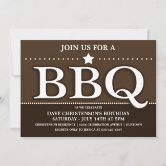 Convites para Festa de Churrasco de Verão