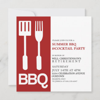 Convites para Festa de Churrasco de Verão