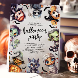 Convites para Festa de Fantasias de Halloween