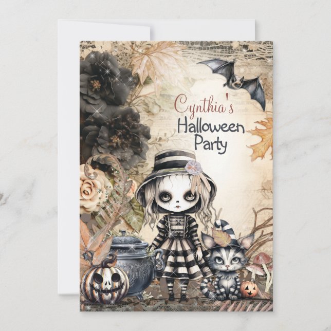 CONVITES PARA FESTA DE HALLOWEEN (Frente)