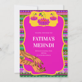Convites para festa de Mehndi & convites para fest