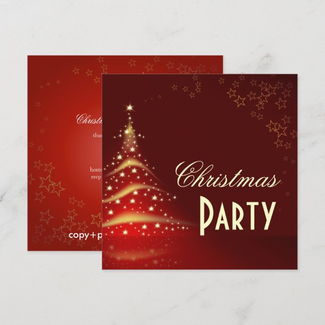 convites para festa de Natal (Frente/Verso)