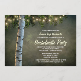 Convites para Festa de solteira de Árvore de Birch