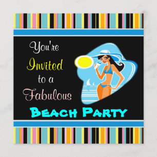 Convites para Festa na Praia