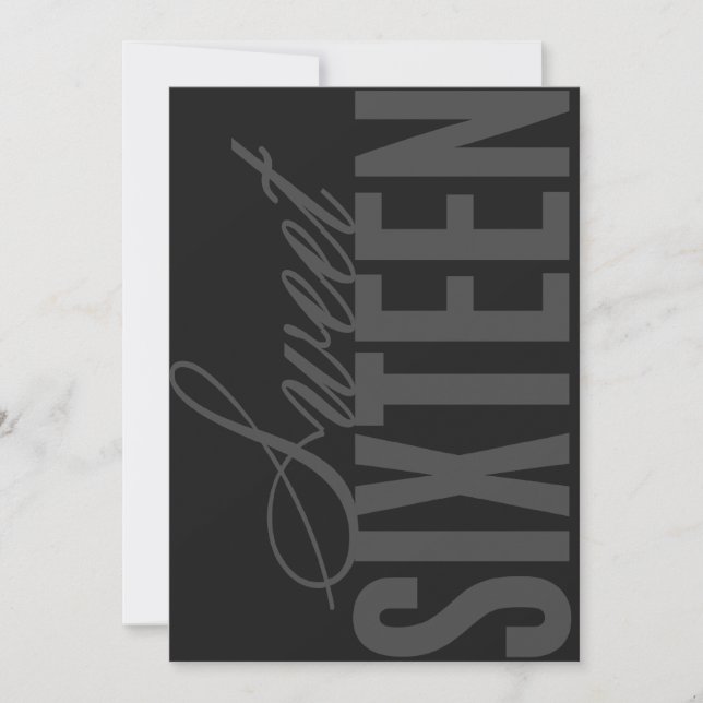 Convites para Festas de aniversário 16 x 7 (Frente)