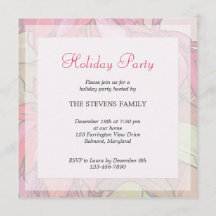 Convites para Festas de Natal de Poinsettia