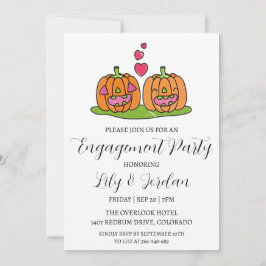 convites para festas de noivado de abóbora