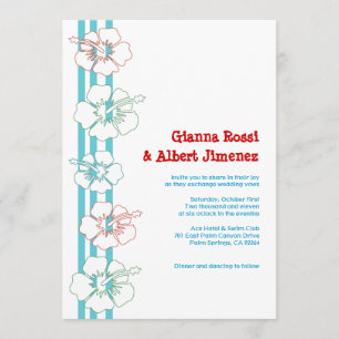 Convites para Flores de Hibiscus Casamento Anive