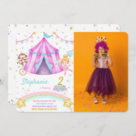 Convites para Fotografias de Aniversário Editáveis