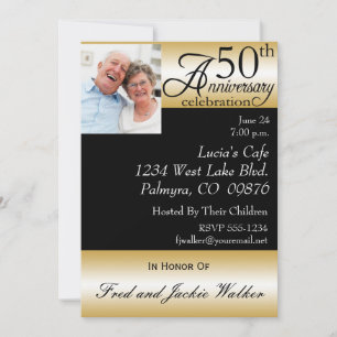 Convites para Fotos de Festa de 50 Anos