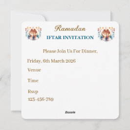 Convites para Jantar de Iftar