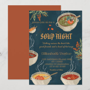 Convites para Jantar de Noite de Sopa