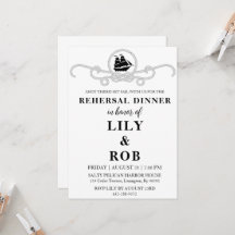 convites para janto de ensaio náutico da corda mar