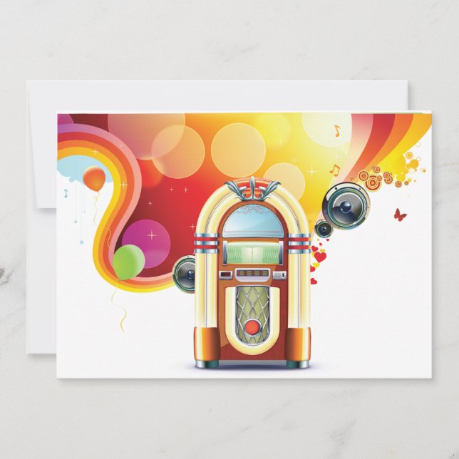 Convites para Juke Box (Frente)