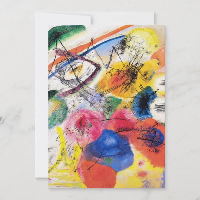 Convites para Linhas Pretas do Kandinsky (Frente)