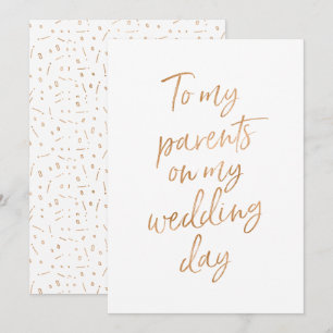 Convites Para meus pais no dia do meu casamento