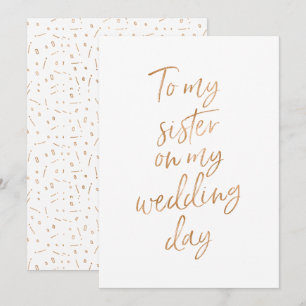 Convites Para minha irmã no dia do meu casamento