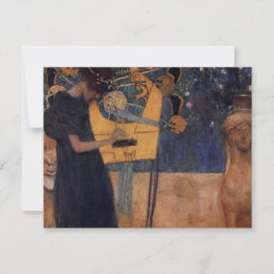 Convites para Música Gustav Kllimt Harp