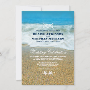 Convites para Nó de Corrida de Casamento de Praia