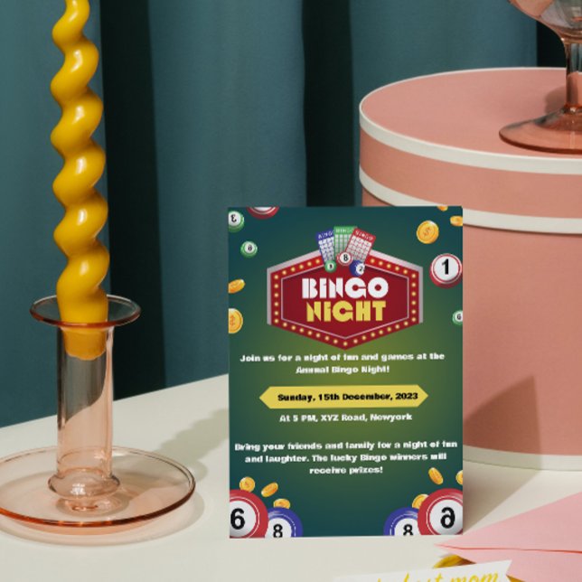 Convites para Noite de Bingo (Criador carregado)