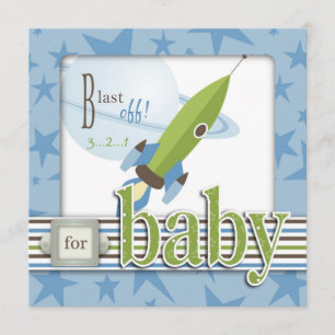Convites Para o Baby Boy Square