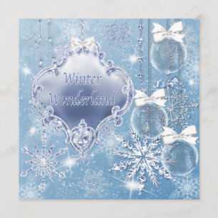 Convites para o Baile de Inverno Winter Wonderland