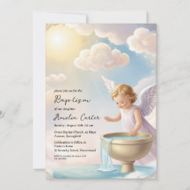 convites para o batismo de anjo