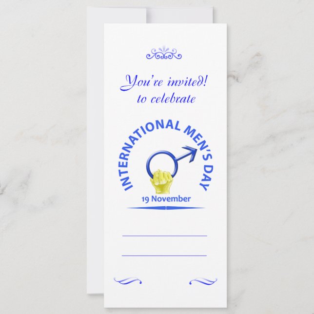 Convites para o Dia dos Homens (Frente)