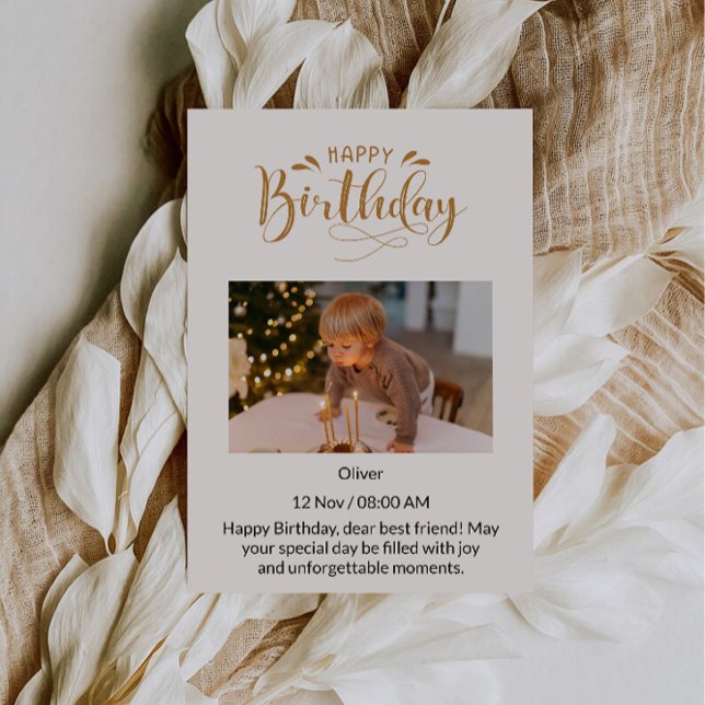 Convites Para o meu bebê feliz aniversário, amor (To My Sweetest Babe Happy Birthday, Love Invitation)