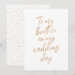 Convites Para o meu irmão no dia do meu casamento