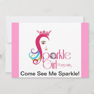 Convites para Paginação de Garota Sparkle