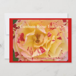 Convites para placas personalizadas de flores cor-