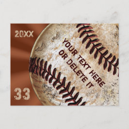 Convites para placas Postadas de Baseball Vintage