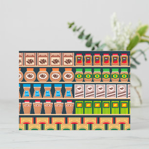 Convites para prateleiras de supermercado