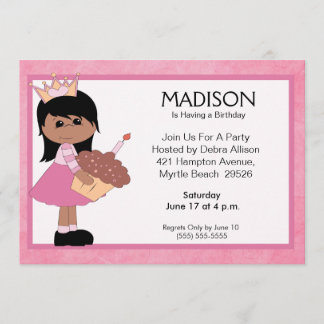 Convites para Princesas Afro-Americanas