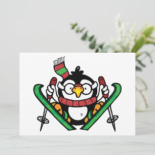 Convites para Pulsação de Esqui de Pinguim