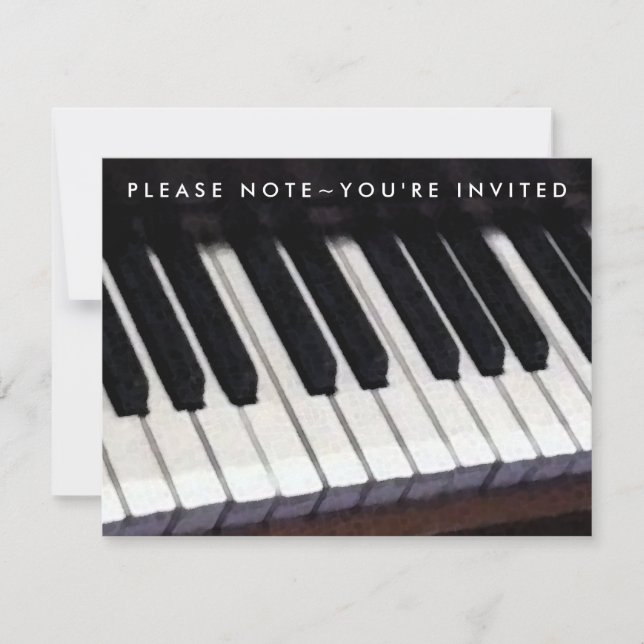 Convites para Recital de Piano (Frente)