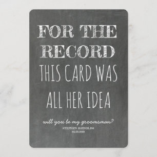 Convites Para registrar a proposta de Padrinho de casamento