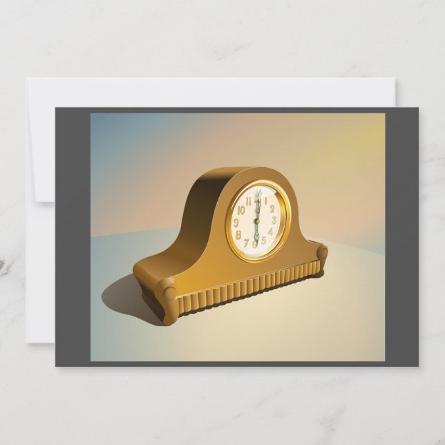 Convites para Relógio Vintage (Frente)