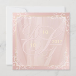 Convites para rosa Dourado e Blush