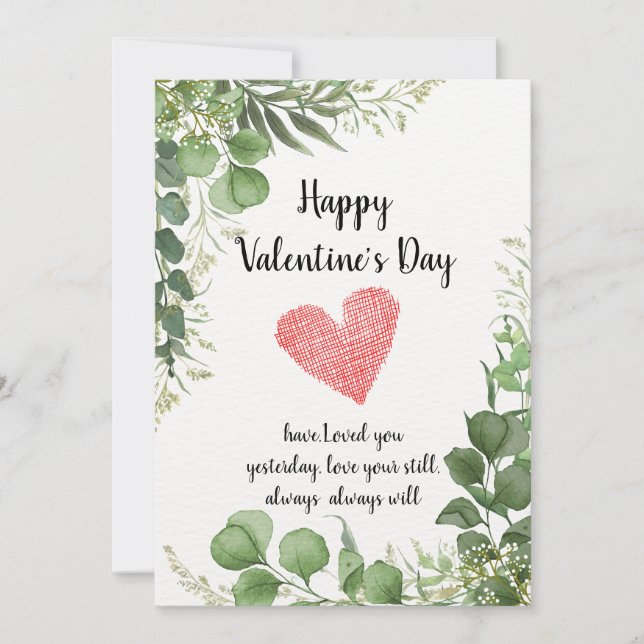 Convites Para sempre: Uma Celebração do Dia do Namorados" (Frente)