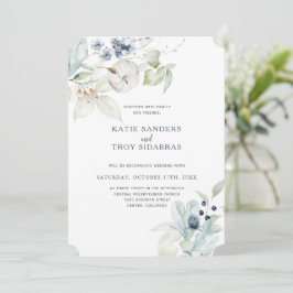 Convites para Tema do Casamento no inverno Elegant