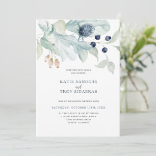 Convites para tema do Casamento no inverno Elegant