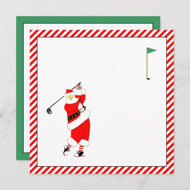 Convites para Torneio de Férias de Golf (Frente/Verso)