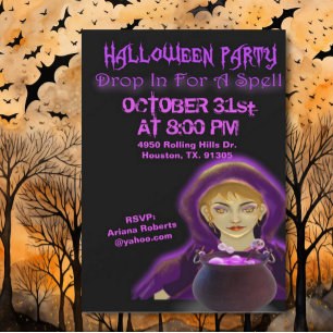 Convites Para Uma Festa De Halloween Espell