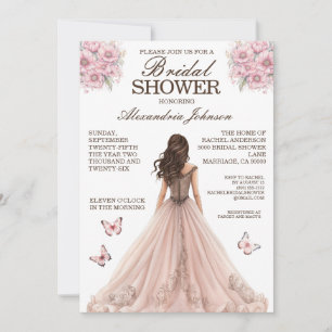 Convites para vestir o Rico rosa elegante