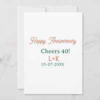 Parabéns 40 anos de aniversário de casamento laran
