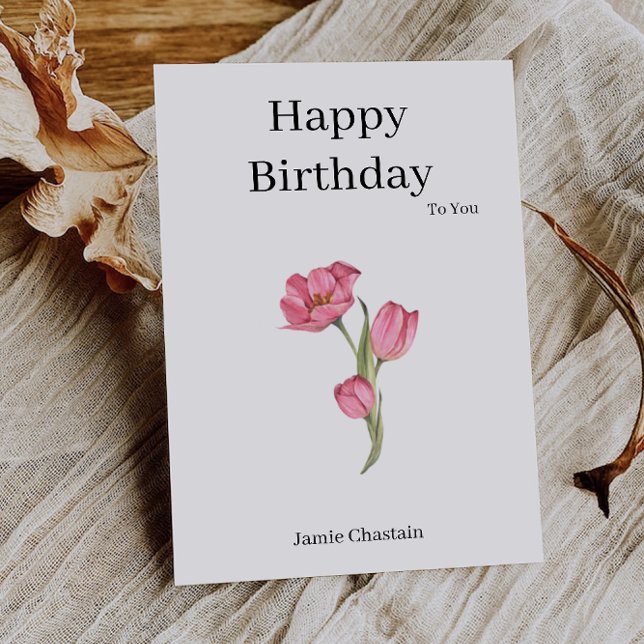 Convites Parabéns a Você no Seu Dia Especial (Cheers to You on Your Special Day Invitation)