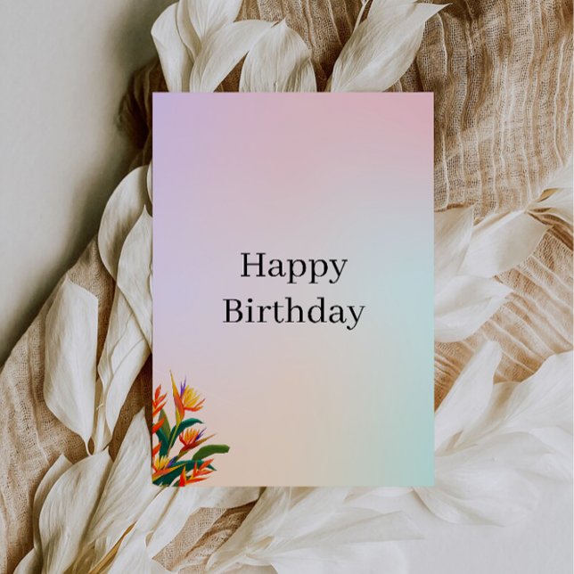 Convites Parabéns a Você no Seu Dia Especial (Cheers to You on Your Special Day Invitation)